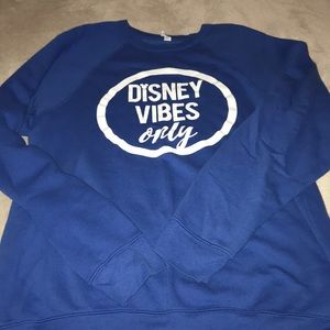 Royal blue Disney inspired crewneck